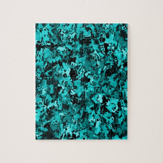 Turquoise razernij... legpuzzel (Verticaal)