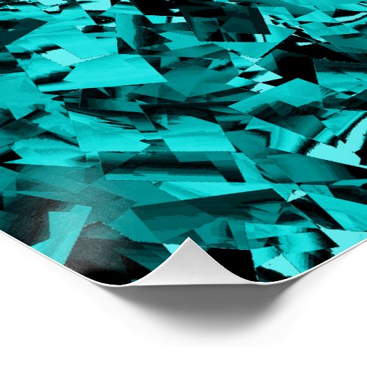 Turquoise razernij... poster (Hoek)