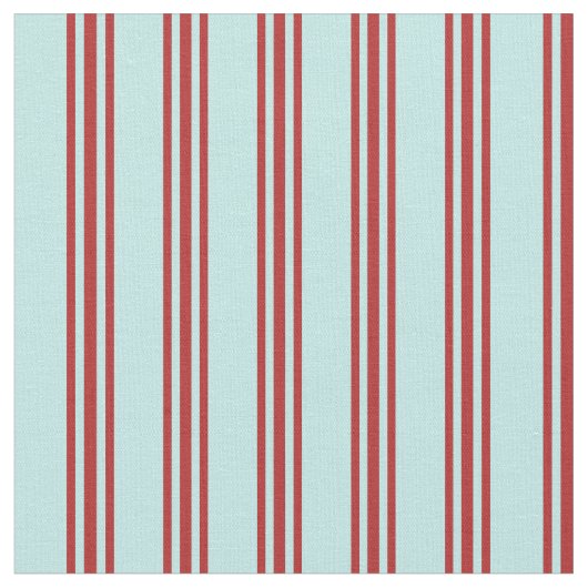 Turquoise & Red Colored Pattern of Stripes Stof (Close Up)