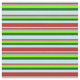 Turquoise, Red, Dark Grey, Chartreuse en Donkergro Stof