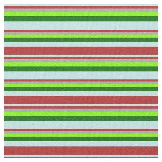 Turquoise, Red, Dark Grey, Chartreuse en Donkergro Stof (Close Up)