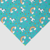 Turquoise regenboogeenhoorn maakt het patroon van  tissuepapier (Detail)