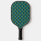 Turquoise Retro Ovals en Semi-Circles Pickleball Paddle (Achterkant)