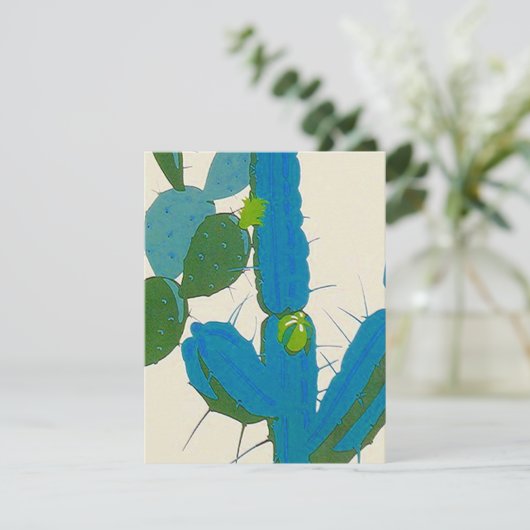 TURQUOISE & Retro Party Invitation ~ EZ2 CUSTOMIZE Kaart (Staand voorkant)