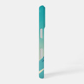 Turquoise Retro Pieken iPhone 16 Hoesje (Rechterkant)