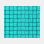 Turquoise Ribbon Fleece Blanket (Voorkant (Horizontaal))