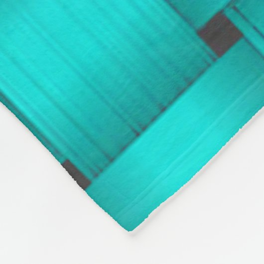 Turquoise Ribbon Fleece Blanket Deken (Hoek)