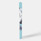 Turquoise Robin Ei Blauw Grote Witte Strik Bruids  Case-Mate iPhone Case (Achterkant / Links)