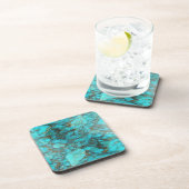 Turquoise Rock Gift Bier Onderzetter (Rechterzijde)