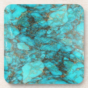 Turquoise Rock Gift Bier Onderzetter