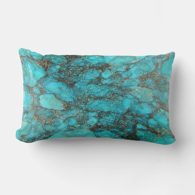 Turquoise Rock Gift Kussen (Voorkant)