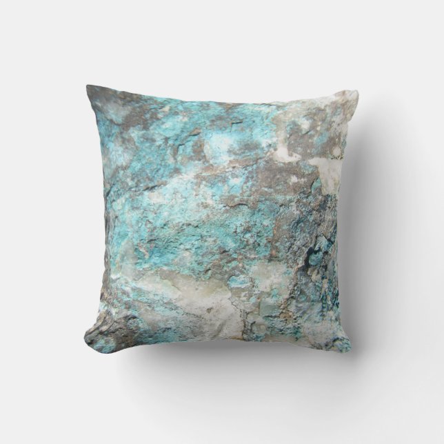Turquoise Rock Pillow Kussen (Voorkant)