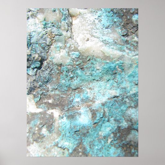 Turquoise Rock Poster (Voorkant)
