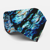 Turquoise Rock Stropdas (Opgerold)