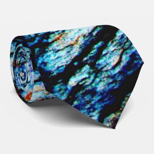 Turquoise Rock Stropdas (Opgerold)