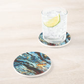 Turquoise Rock Zandsteen Onderzetter (Zijkant)