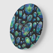 Turquoise Rocks in Space Original Artwork Grote Klok (Hoek)
