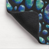 Turquoise Rocks in Space Original Artwork Muismat (Hoek)