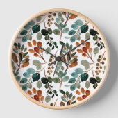 Turquoise Roest Sage Groen Bruine Bladeren Herfst (Voorkant)