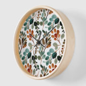 Turquoise Roest Sage Groen Bruine Bladeren Herfst (Hoek)