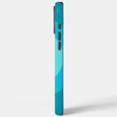 Turquoise ronde Apple iPhone 16 Pro Max Hoesje (Achterkant / Links)