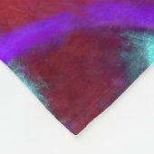 Turquoise rood Paarse vet krijtdamast Fleece Deken (Hoek)