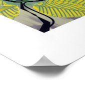 Turquoise Roos Elegant Spring Poster Art Print (Hoek)