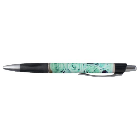 Turquoise Rose Bouquet Flower Pen (Bodem)