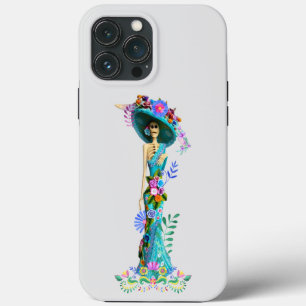 Turquoise & Roze dag van de dode legant Catrina Case-Mate iPhone Case