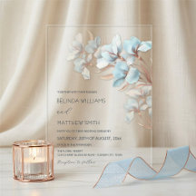 Turquoise Roze Gouden Artistieke Bloemen Uitnodigi