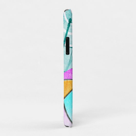 Turquoise roze limoen volleybal meisjes Case-Mate iPhone case (Achterkant/rechts)