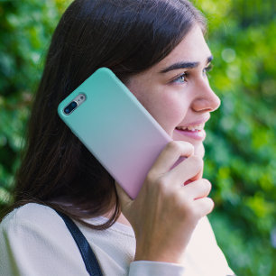 Turquoise Roze Ombre Case-Mate iPhone Case
