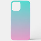 Turquoise Roze Ombre Case-Mate iPhone Case (Achterkant)