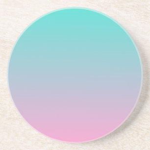 Turquoise Roze Ombre Zandsteen Onderzetter