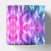 Turquoise Roze Paarse Kaleidoscoop Gras Geschenkdo Bedankdoosjes (Bovenkant)