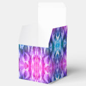 Turquoise Roze Paarse Kaleidoscoop Gras Geschenkdo Bedankdoosjes (Geopend)