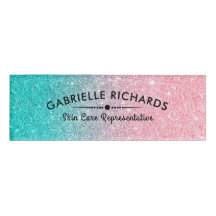 Turquoise & Roze Sparkling Faxu Glitter