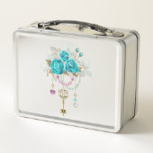 Turquoise-Rozen met Keys (Achterkant)