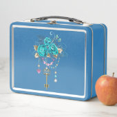 Turquoise-Rozen met Keys (In situ)