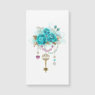 Turquoise-Rozen met Keys