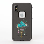 Turquoise-Rozen met Keys (Achterkant)