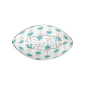 Turquoise-Rozen met Keys American Football (Voorkant)