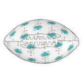 Turquoise-Rozen met Keys American Football (Voorkant)