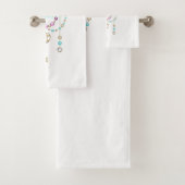 Turquoise-Rozen met Keys Bad Handdoek (Insitu)