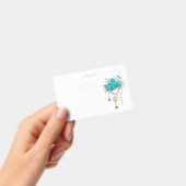 Turquoise-Rozen met Keys Badge (Handheld)