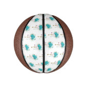 Turquoise-Rozen met Keys Basketbal (Verticaal)