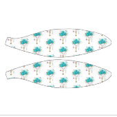 Turquoise-Rozen met Keys Basketbal (Panelen)