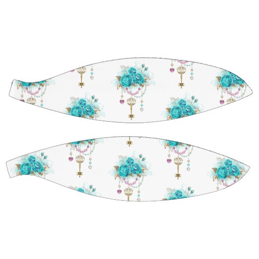 Turquoise-Rozen met Keys Basketbal (Panelen)