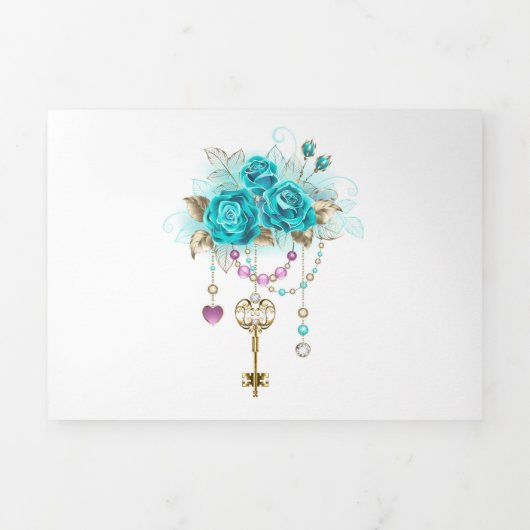 Turquoise-Rozen met Keys Drieluik Aankondiging (Cover)
