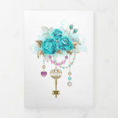 Turquoise-Rozen met Keys Drieluik Aankondiging (Cover)